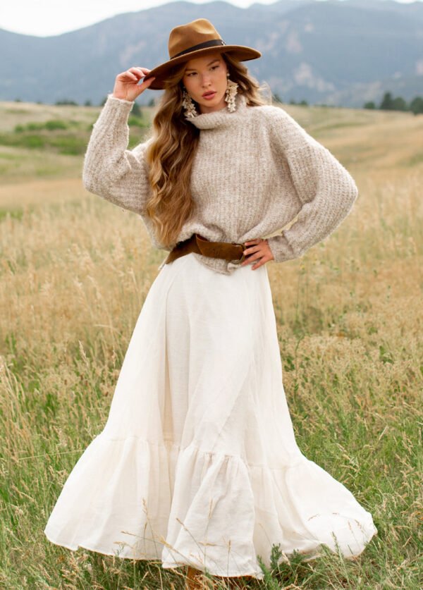 Annah Skirt in Cream - Image 3